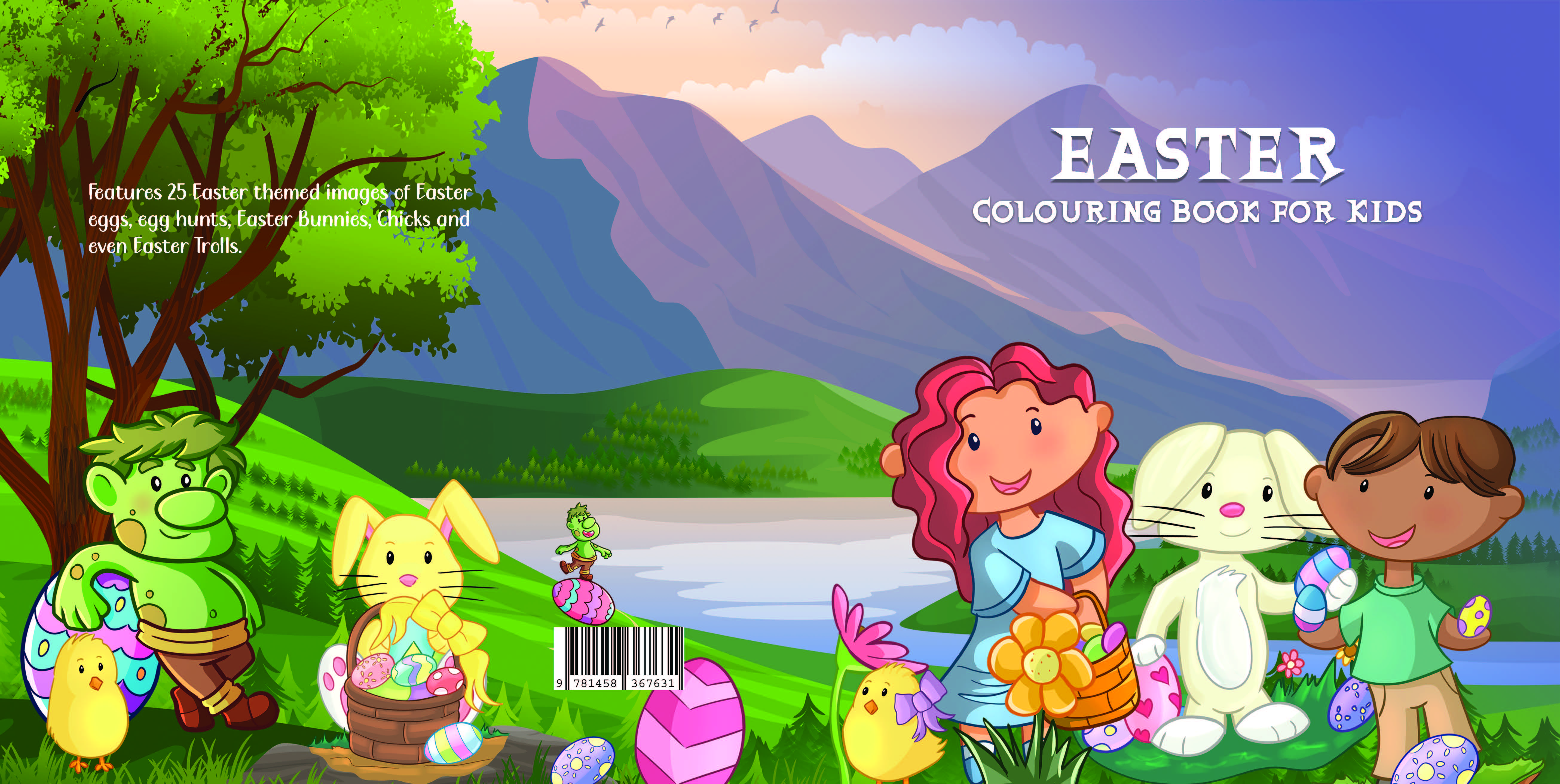 Easter Colouring Book for kids